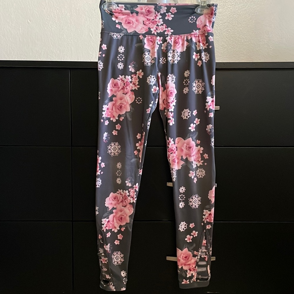 Gray and Pink Leggings.  Size 12.  Justice brand